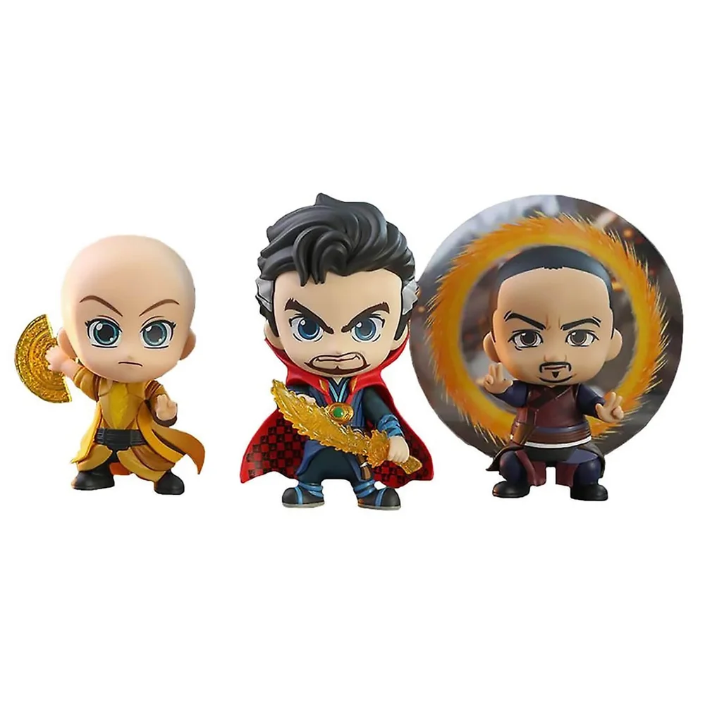 Hot Toys Cosbaby Marvel Avengers: Endgame - Doctor Strange & Ancient One & Wong (3er-Set) Figur Bild 1