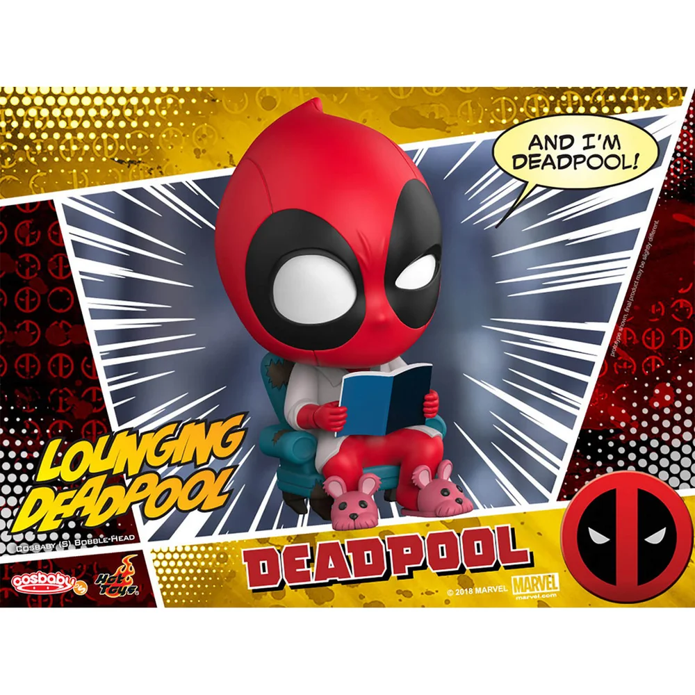 Hot Toys Cosbaby Marvel Comics - Deadpool (Lounging Version) Figur Bild 1
