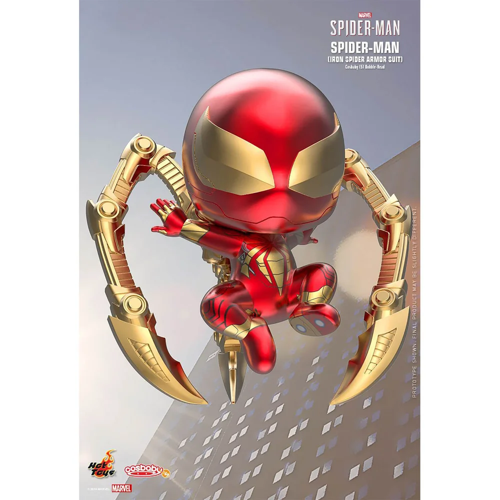 Hot Toys Cosbaby Marvel's Spider-Man PS4 - Spider-Man (Iron Spider Armor Suit Version) Figur Bild 1