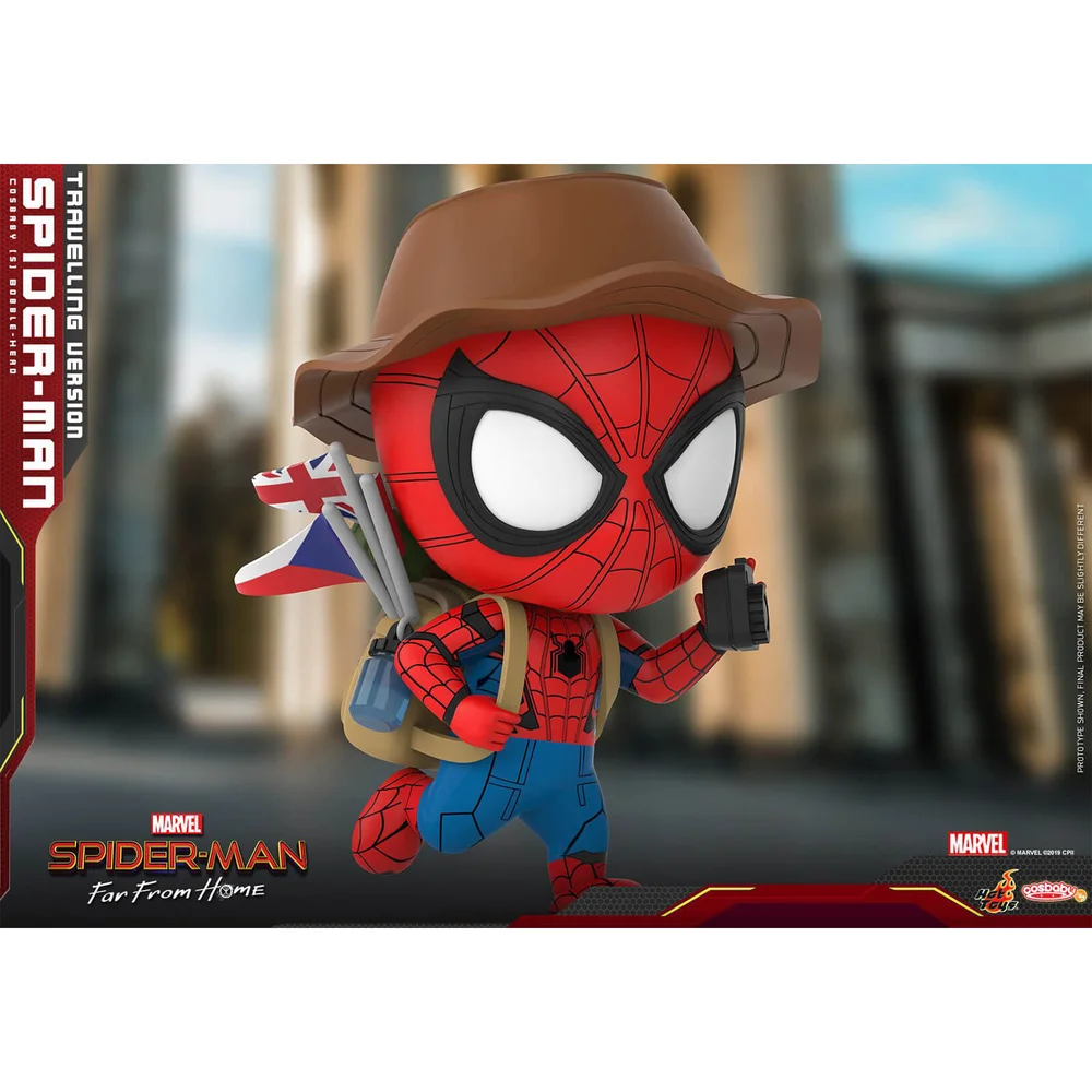 Hot Toys Cosbaby Marvel Spider-Man: Far From Home - Spider-Man (Travelling Version) Figur Bild 1