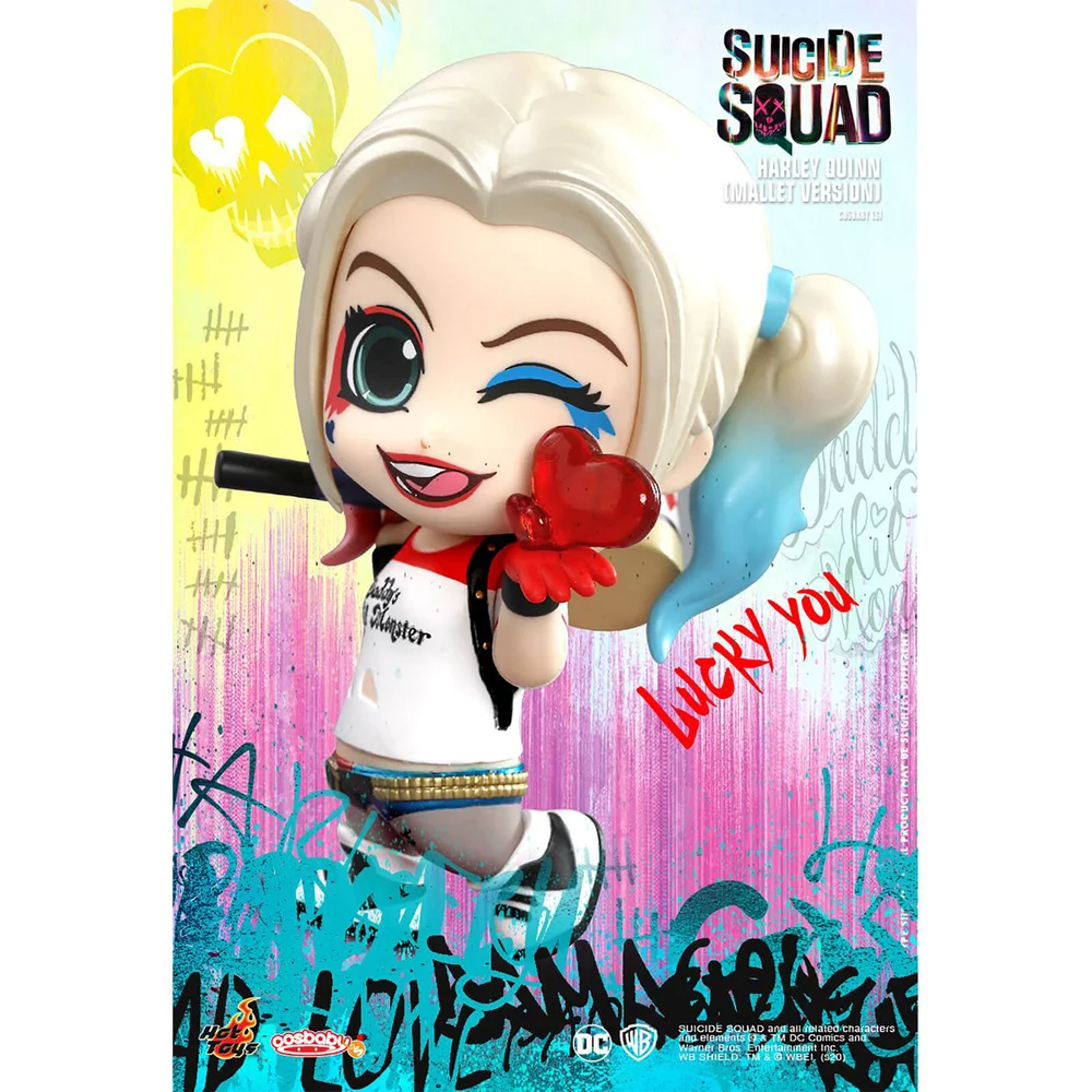 Hot Toys Cosbaby DC Comics Suicide Squad - Harley Quinn (Mallet Version) Figur Bild 1