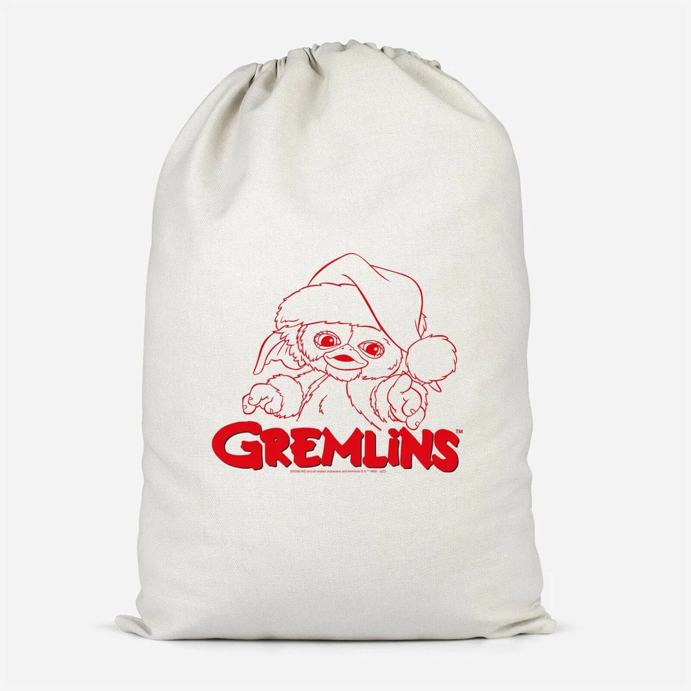 Gremlins Another Reason To Hate Gremlins Christmas Cotton Santa Sack - Klein Bild 1