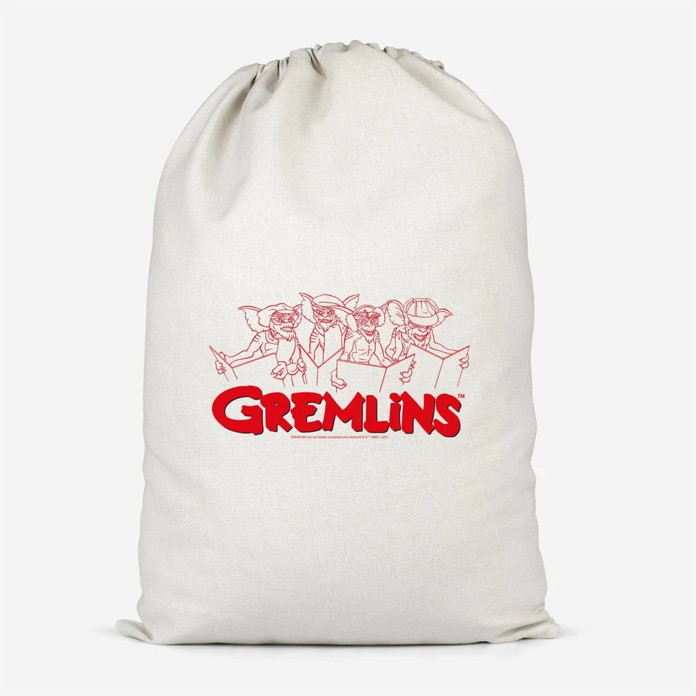 Gremlins Christmas Carolling Cotton Storage Bag - Klein Bild 1