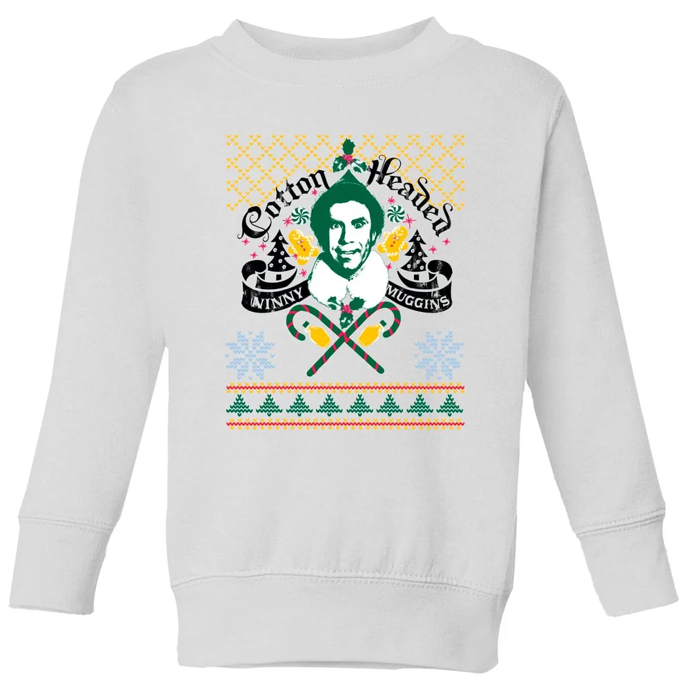 Elf Ninny Muggins Kids' Sweatshirt - White - 3-4 Jahre Bild 1