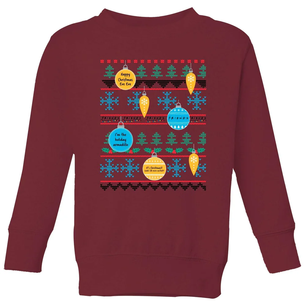 Friends Baubles Kids' Sweatshirt - Burgundy - 3-4 Jahre Bild 1