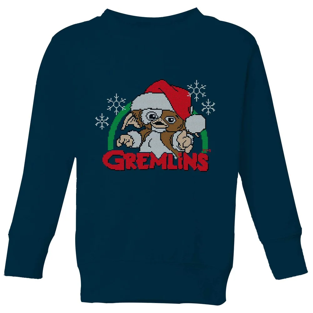 Gremlins Another Reason To Hate Christmas Kinder Weihnachtspullover – Navy - 3-4 Jahre Bild 1