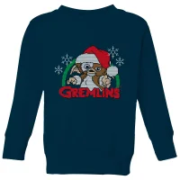 Gremlins Another Reason To Hate Christmas Kinder Weihnachtspullover – Navy