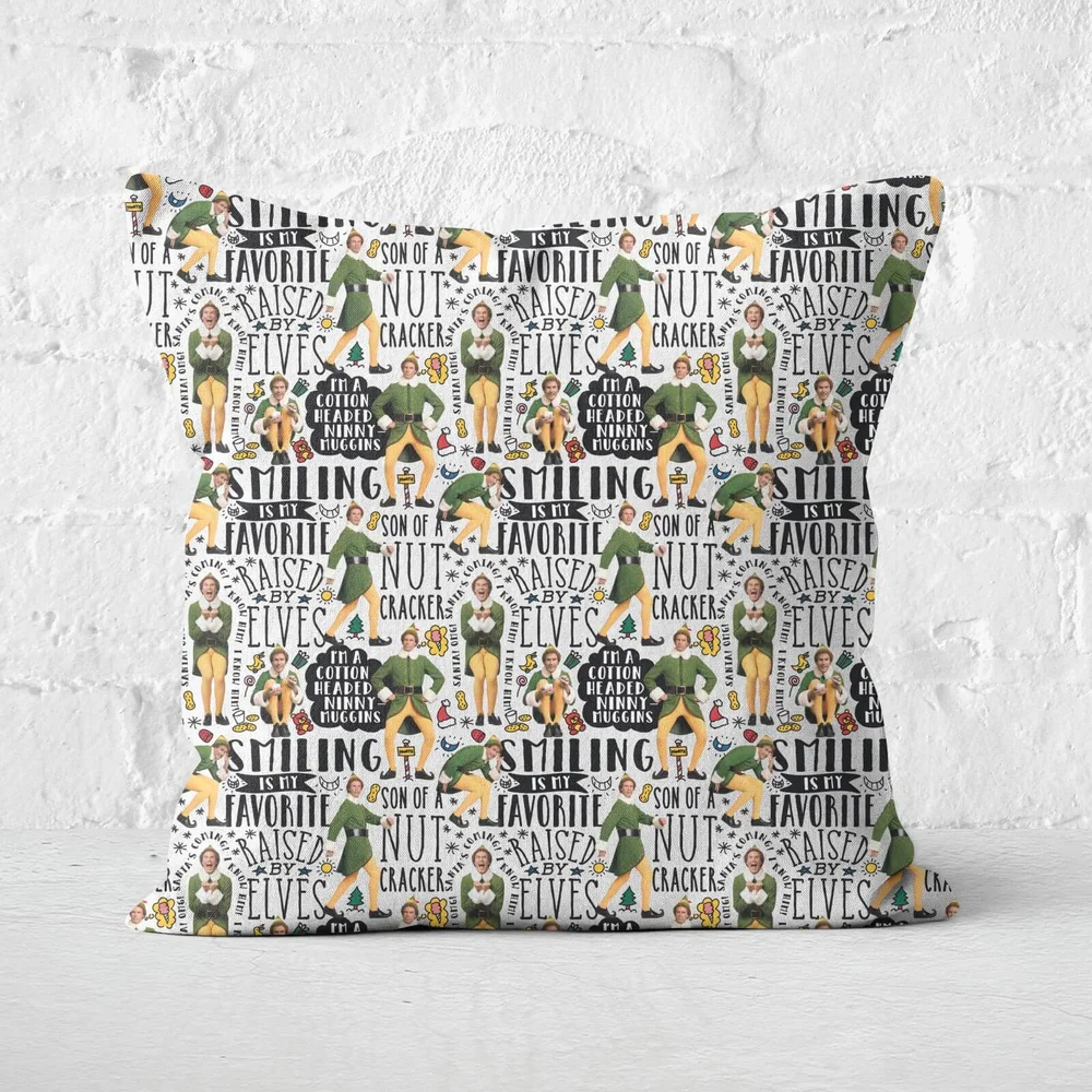 Elf Quotes Square Cushion - 40x40cm - Soft Touch Bild 1