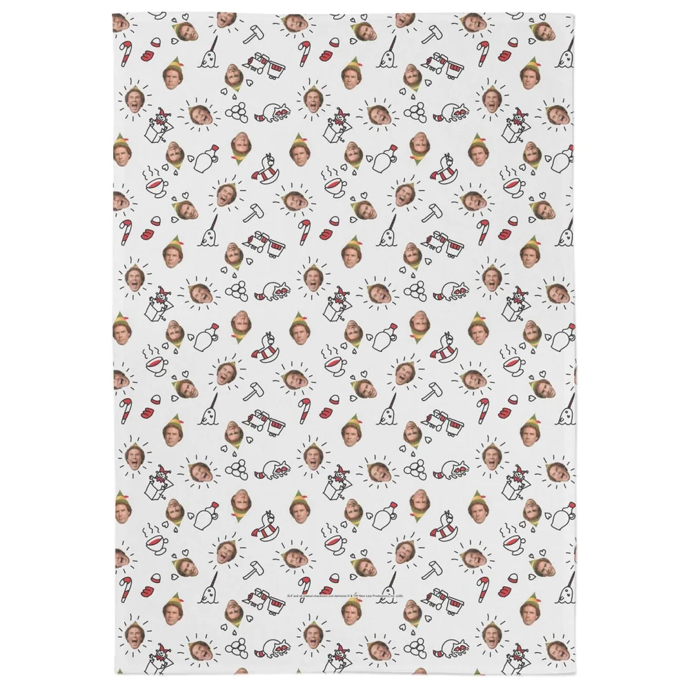 Elf Buddy Faces Tea Towel Bild 1