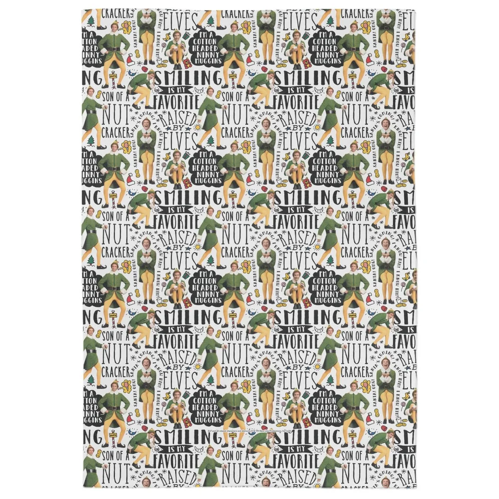 Elf Buddy Quotes Tea Towel Bild 1