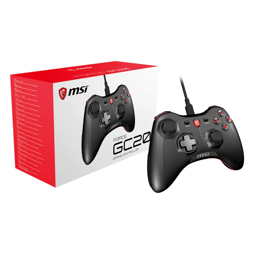 MSI Force GC20 Wired Pro Gaming Controller PC and Android Bild 1