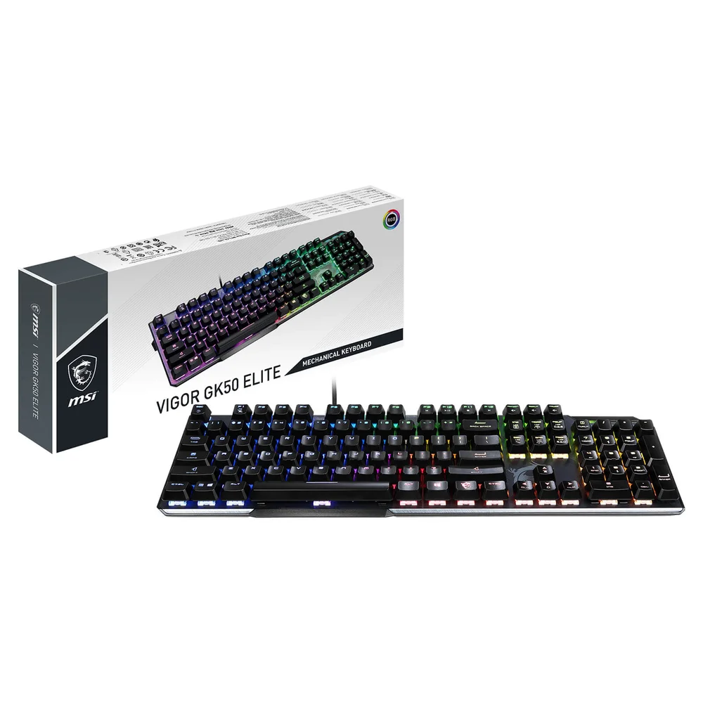 MSI Vigor GK50 ELITE Mechanical Gaming Keyboard UK Layout Bild 1