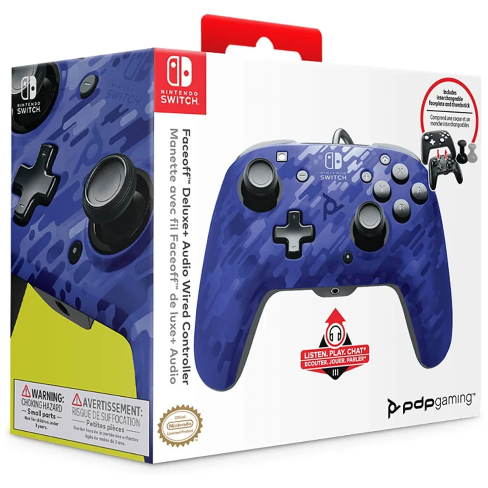 Nintendo Switch Control - Blue Camo Bild 1