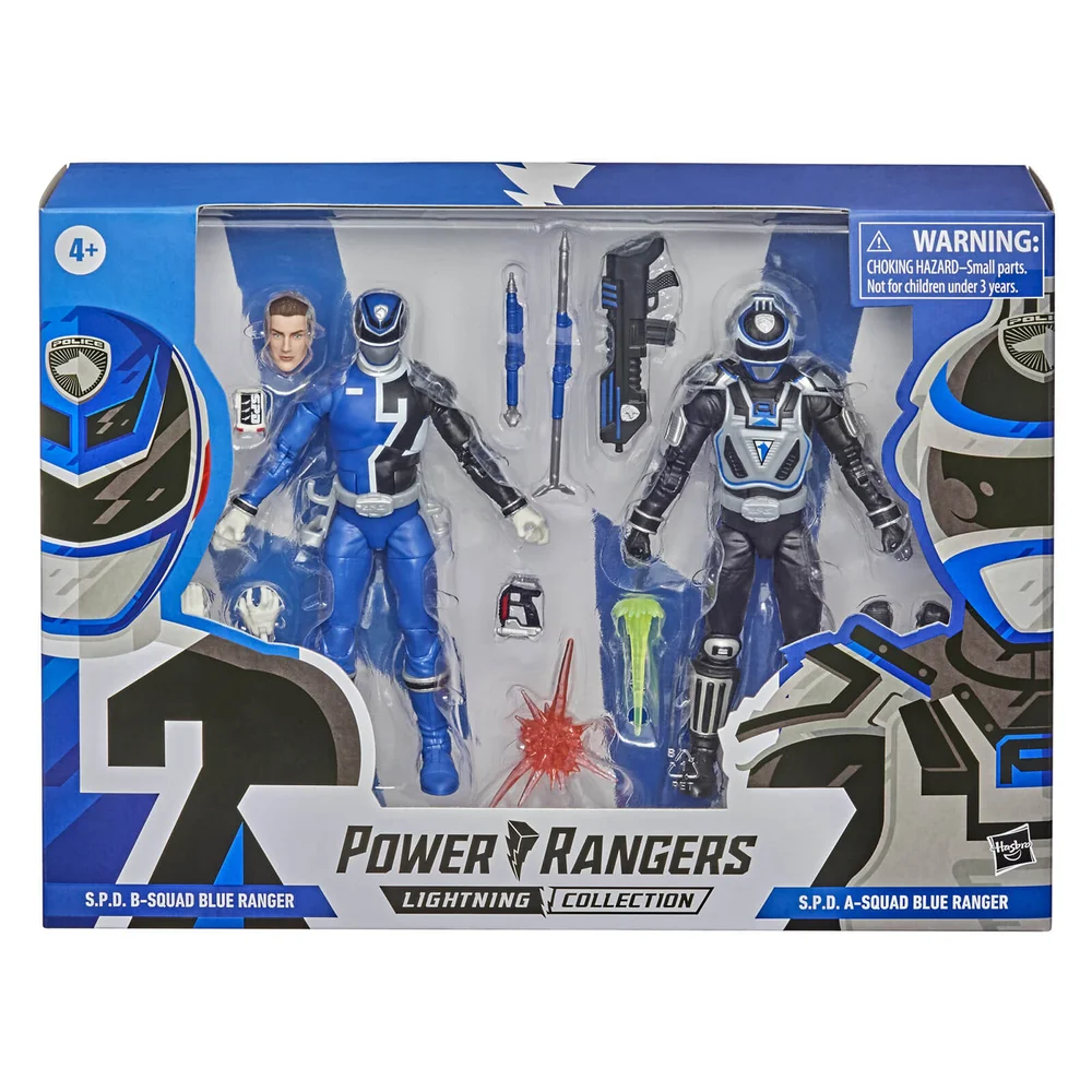 Hasbro Power Rangers Lightning Collection S.P.D. Squad B Blue Ranger Versus Squad A Blue Ranger 2er-Pack Actionfiguren Bild 1