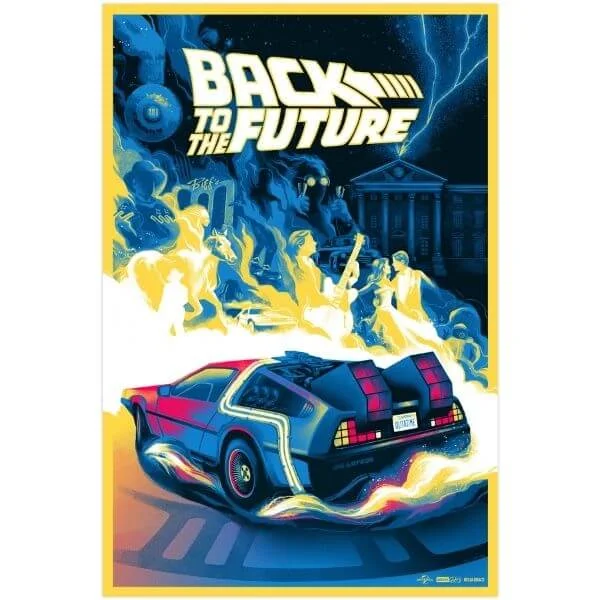 Back to the Future Screenprint by Bella Grace Bild 1