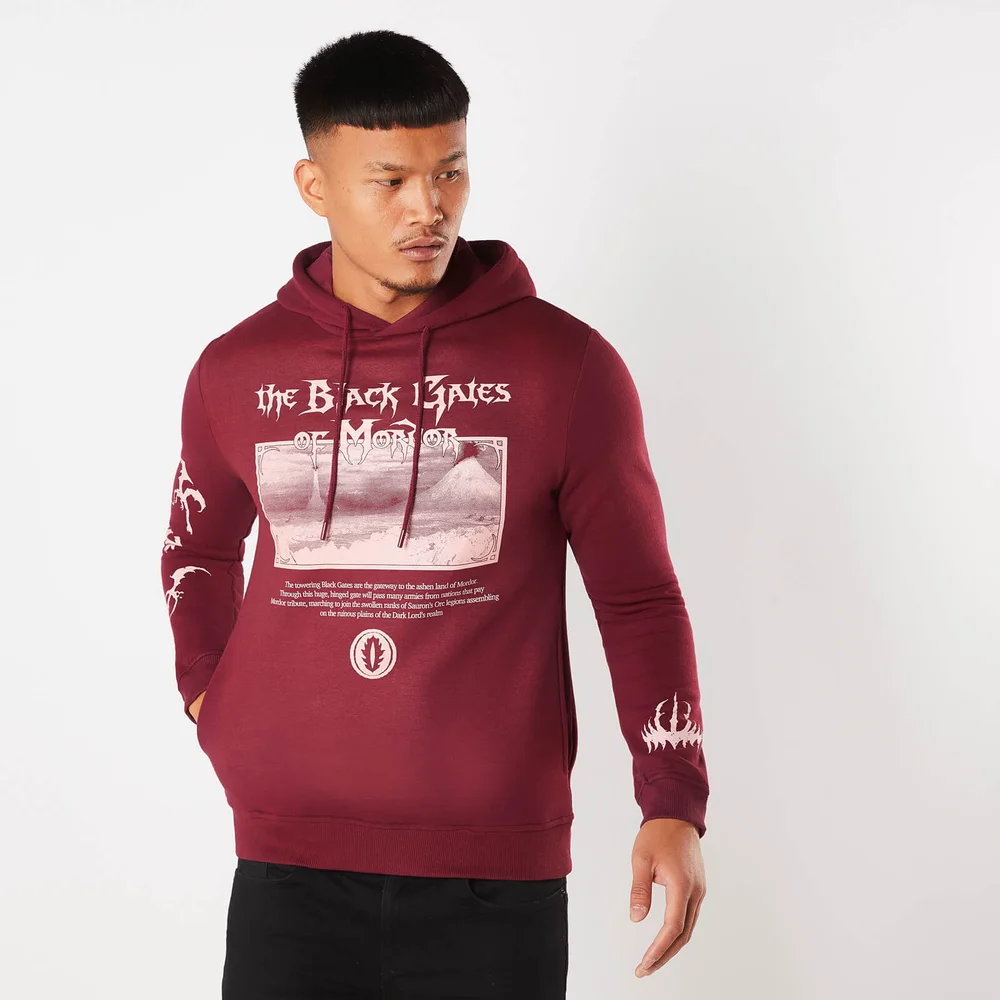 Herr der Ringe The Schwarz Gates Of Mordor Hoodie - Bordeaux - XL Bild 1