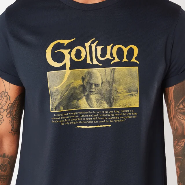 Herr der Ringe Gollum Herren T-Shirt - Navy Blau