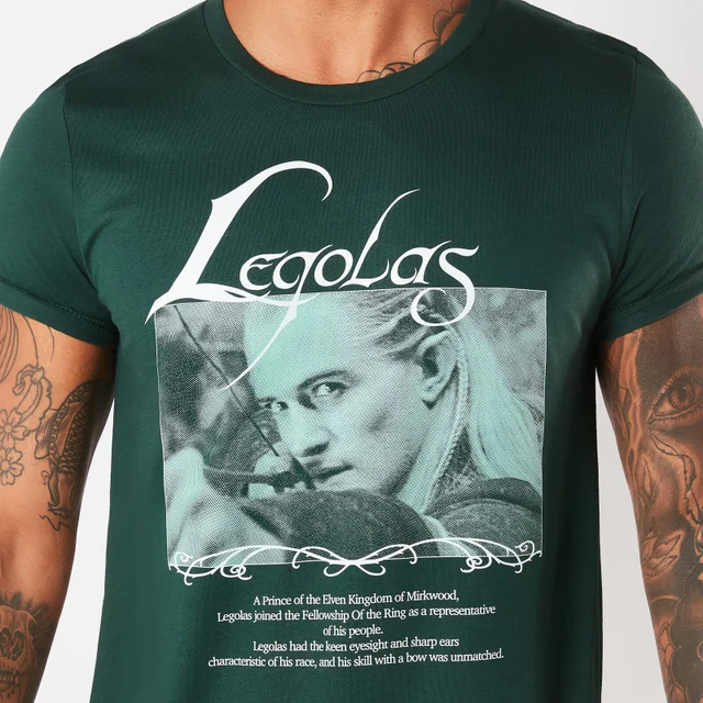 Herr der Ringe Legolas Prince Of Mirkwood Herren T-Shirt - Grün