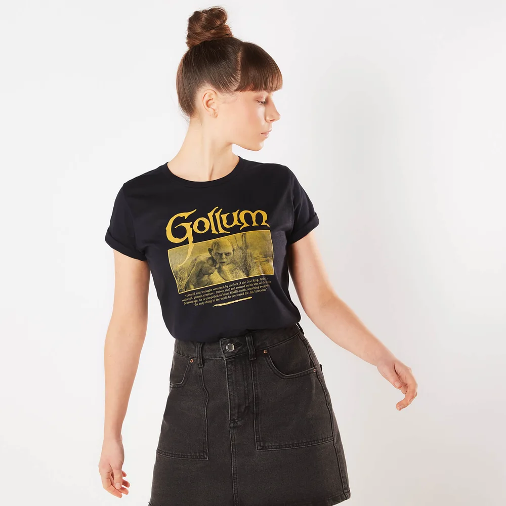 Herr der Ringe Gollum Damen T-Shirt - Navy Blau - XS Bild 1