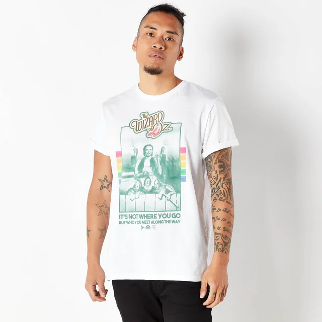 Der Zauberer von Oz Retro Cover Herren T-Shirt - Weiß