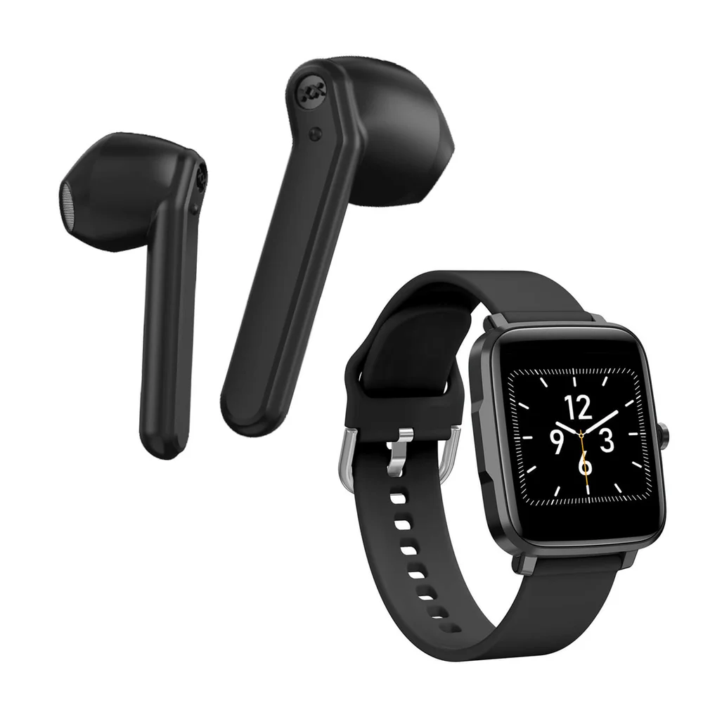 Mixx Streambuds AX TWS Earphones - Black + Smart Watch - Bundle Bild 1