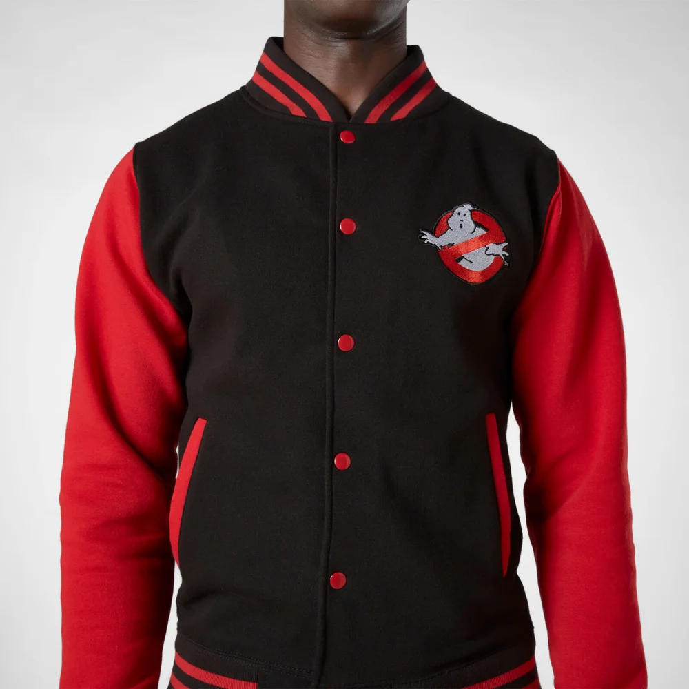 Ghostbusters Slime Collegejacke - Schwarz/Rot - S - Schwarz Bild 1