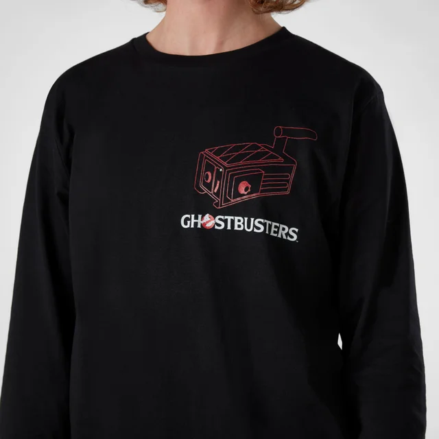Ghostbusters Proton Pack Herren Langarm T-Shirt - Schwarz