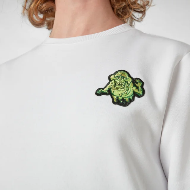 Ghostbusters Slimer Pocket Square Sweatshirt - Weiß