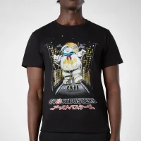 Ghostbusters Stay Puft Kanji Attack Herren T-Shirt - Schwarz
