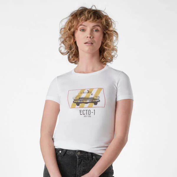 Ghostbusters Ecto-1 Damen T-Shirt - Weiß