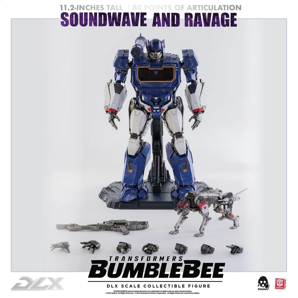 ThreeZero Transformers: Bumblebee DLX Sammelfigur - Soundwave und Ravage Bild 1