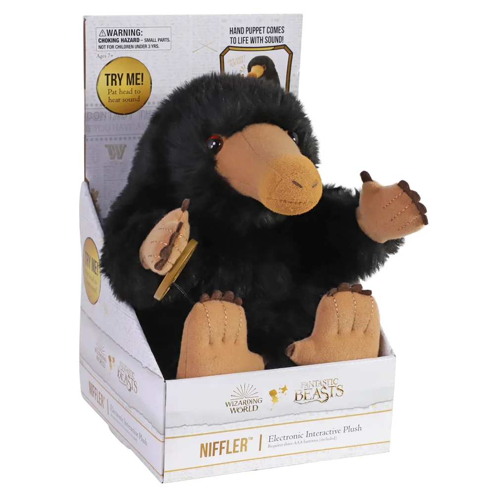 Noble Collection Harry Potter Niffler 23 cm elektronische interaktive Plüschfigur Bild 1