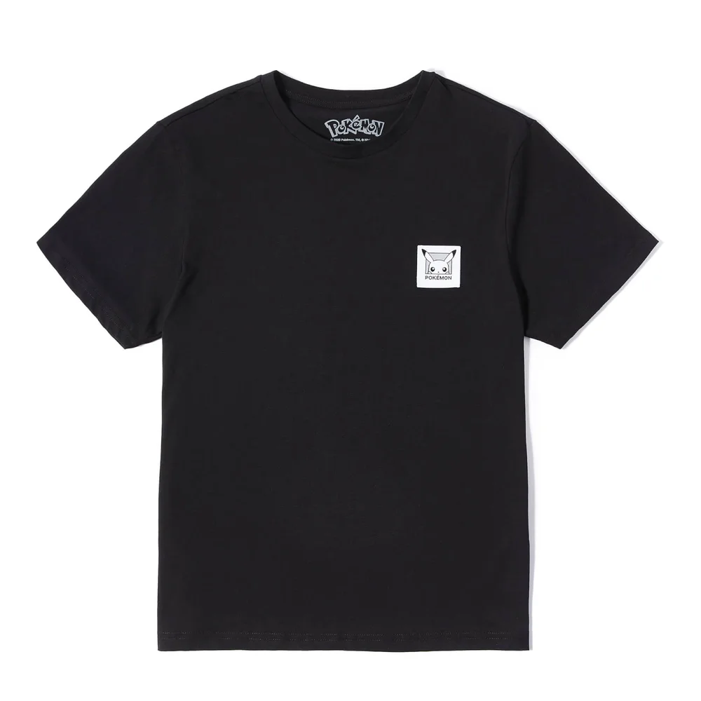 Pokémon Pikachu Patch Herren T-Shirt - Schwarz - S Bild 1