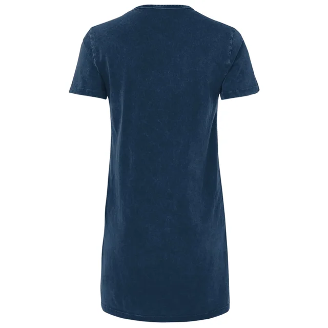 Nickelodeon Rugrats Women's T-Shirt Dress - Navy Acid Wash