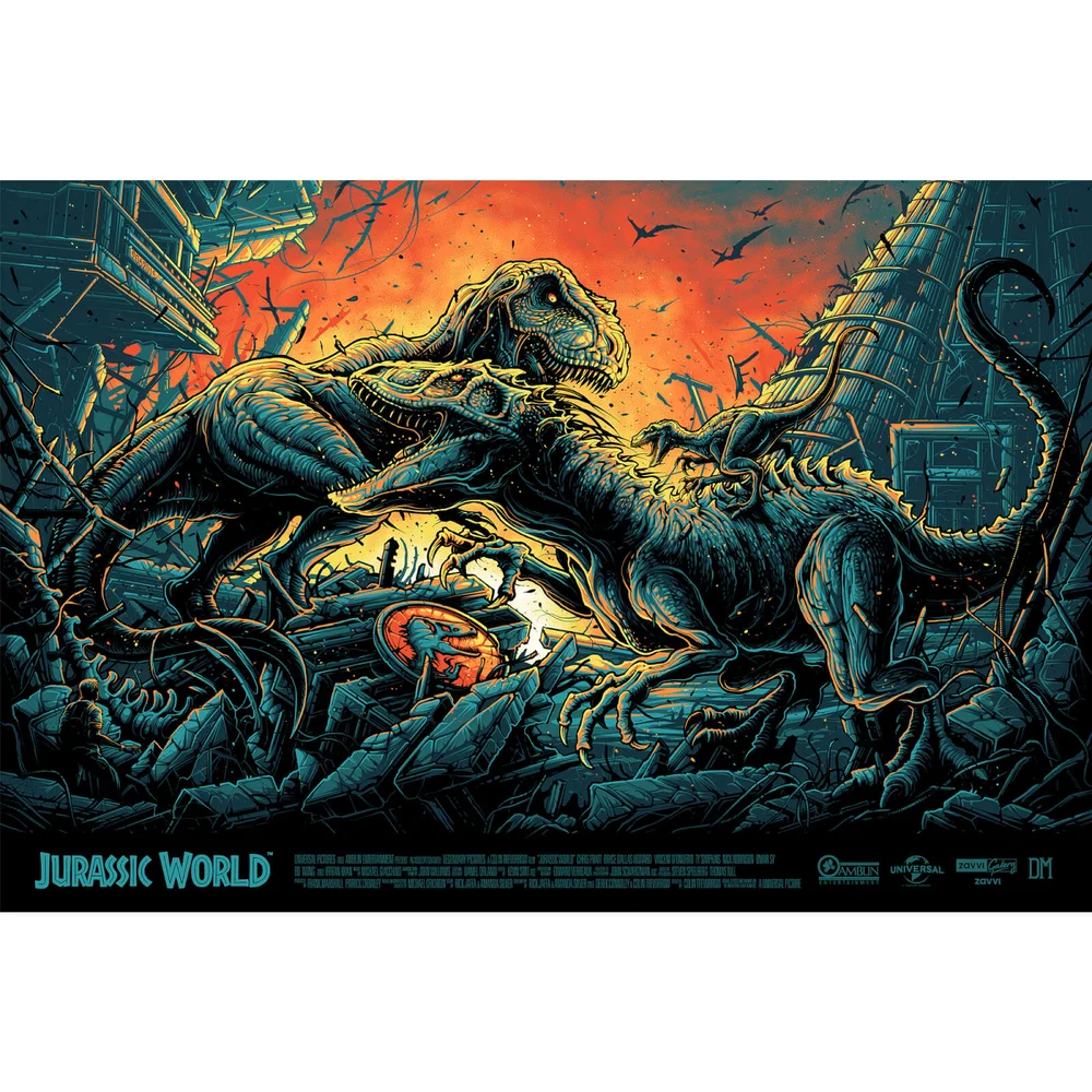 Jurassic World Screenprint by Dan Mumford Bild 1