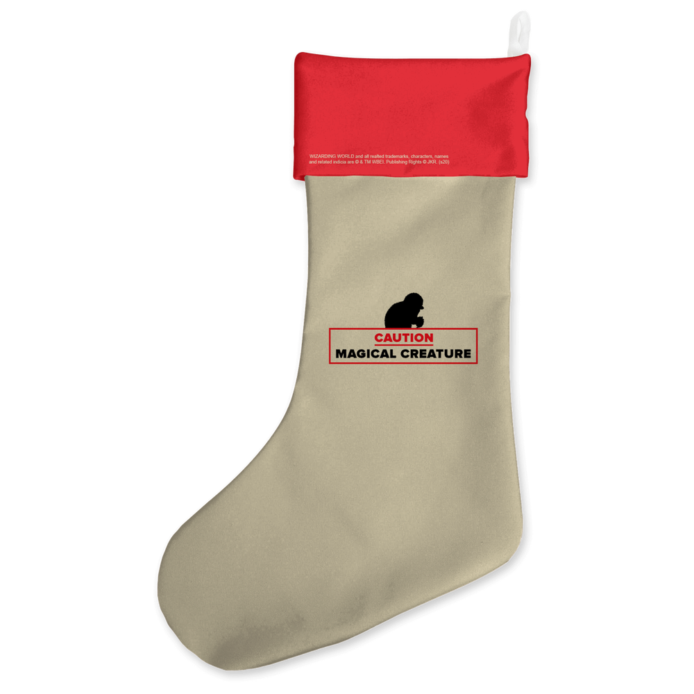 Caution Magical Creature Christmas Stocking Bild 1