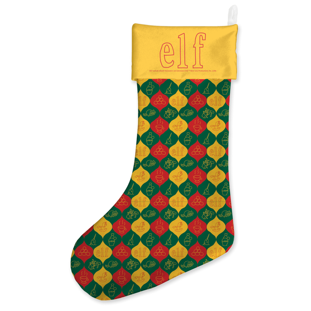 Elf Baubles Pattern Christmas Stocking Bild 1