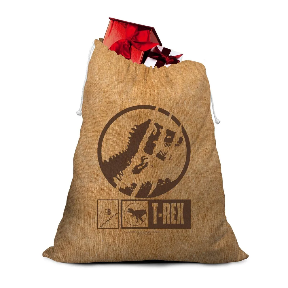 Jurassic Park Hessian Santa Sack Bild 1