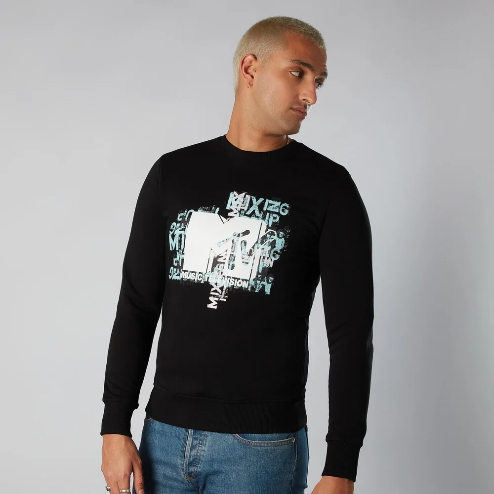 MTV Typography Sweatshirt - Schwarz - S Bild 1