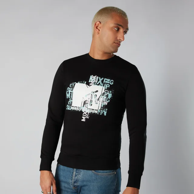 MTV Typography Sweatshirt - Schwarz