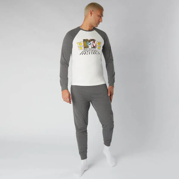 MTV Decks Herren Pyjama Set - Grau - S Bild 1