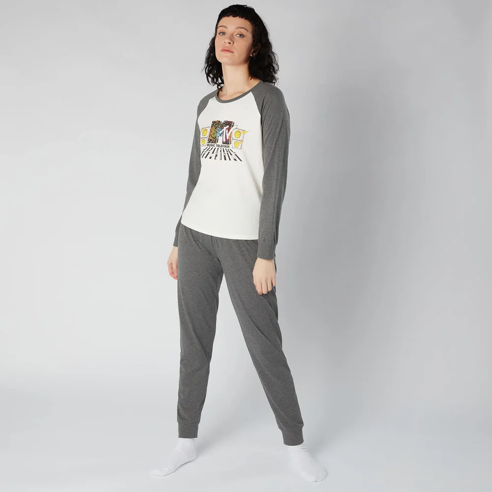 MTV Decks Damen Pyjama Set - Grau - XS Bild 1