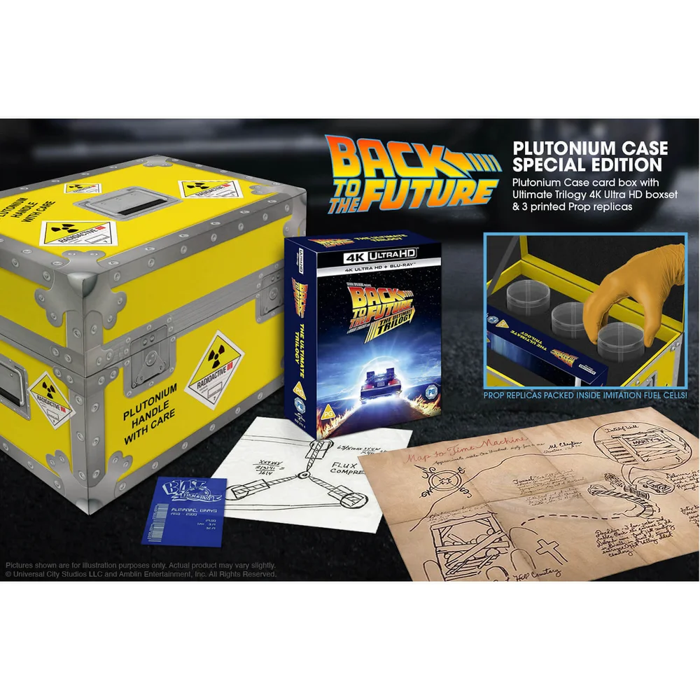 Zurück in die Zukunft Die ultimative Trilogie - Zavvi Exclusive 4K Ultra HD Plutonium Case Collector's Edition Box-Set Bild 1