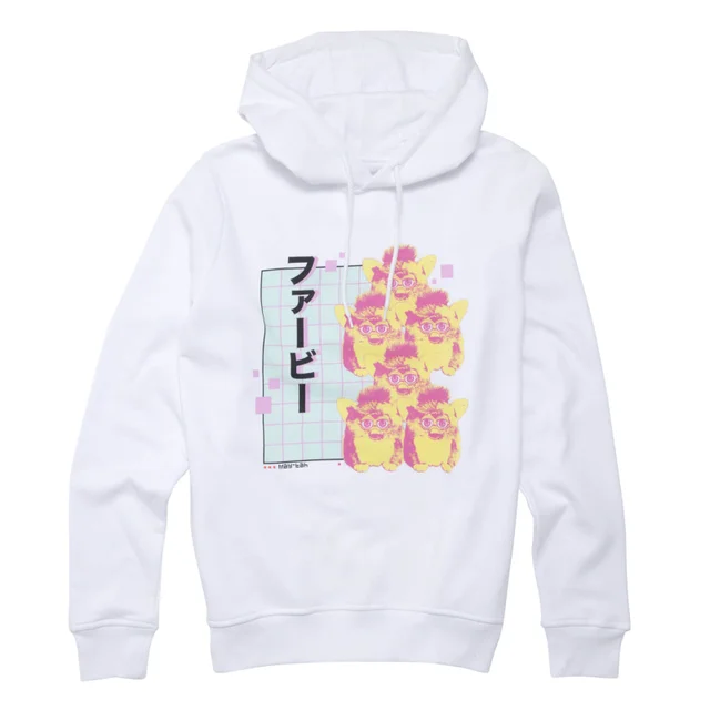 Furby Glitched Hoodie - White