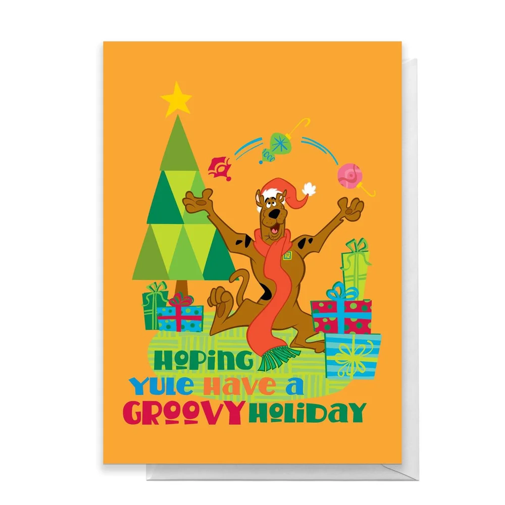 Scooby Doo Hoping Yule Have A Groovy Holiday Greetings Card - Standard Card Bild 1