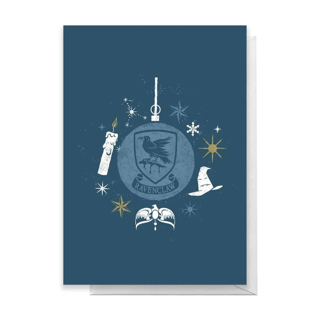 Harry Potter Ravenclaw Christmas Greetings Card - Standard Card Bild 1