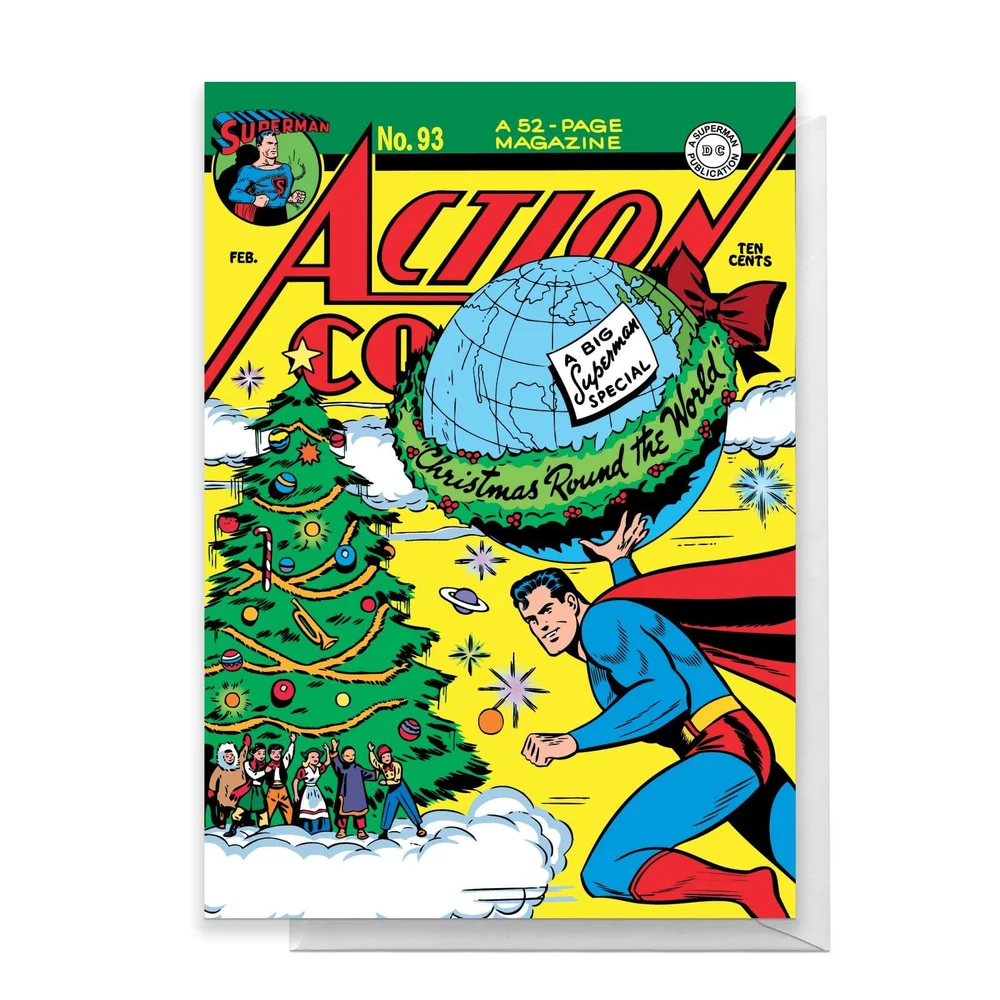 Superman Christmas Tree Greetings Card - Standard Card Bild 1