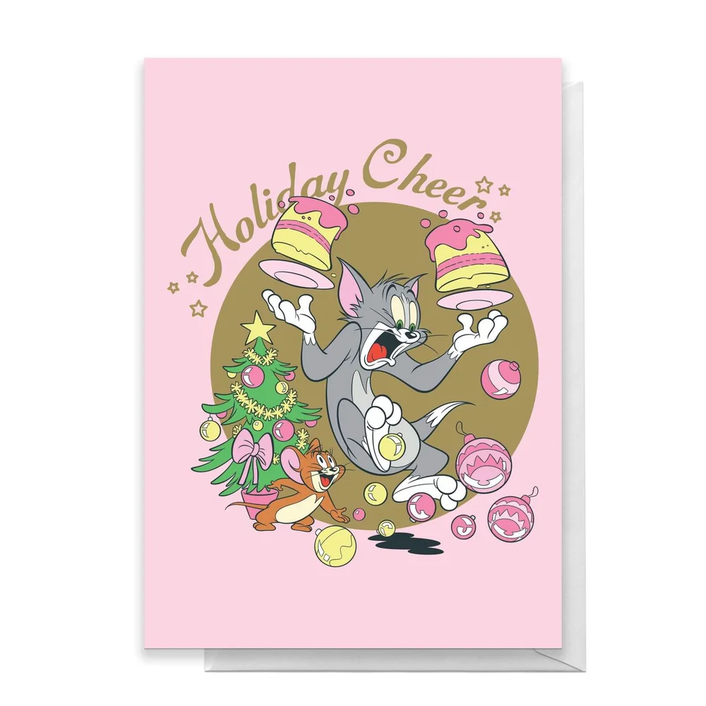 Tom And Jerry Holiday Cheers Greetings Card - Standard Card Bild 1