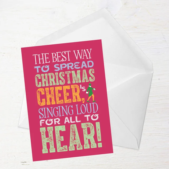 Elf Christmas Cheer Greetings Card