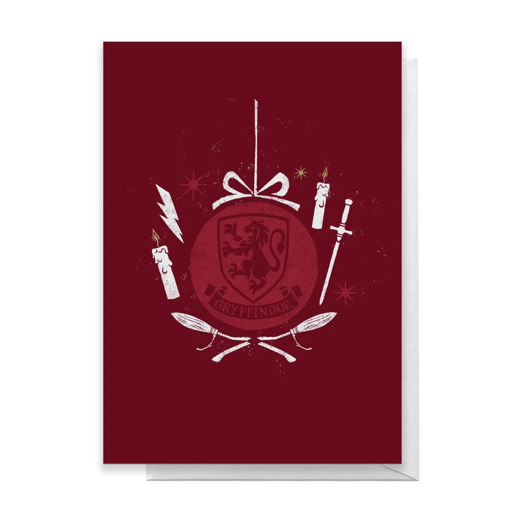 Harry Potter Gryffindor Christmas Greetings Card - Standard Card Bild 1